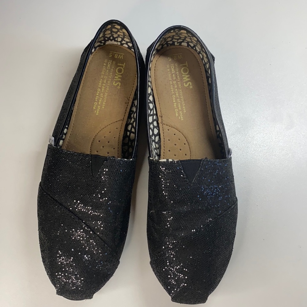 ✨SPARKLY Black TOMS